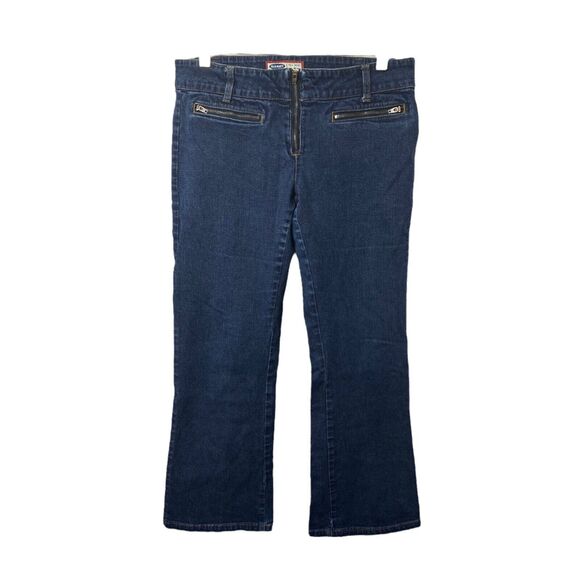 Old Navy Women's Jean’s Blue Denim Vintage Zip Pocket Bootcut Size 10 X 27 - Picture 1 of 11